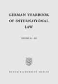 Arnauld / Odendahl |  German Yearbook of International Law / Jahrbuch für Internationales Recht | Buch |  Sack Fachmedien