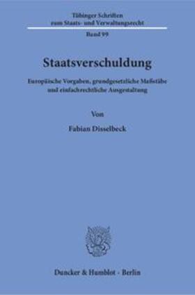Disselbeck |  Disselbeck, F: Staatsverschuldung. | Buch |  Sack Fachmedien