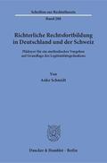 Schmidt |  Richterliche Rechtsfortbildung in Deutschland und der Schweiz | Buch |  Sack Fachmedien