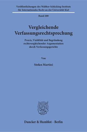 Martini |  Vergleichende Verfassungsrechtsprechung | Buch |  Sack Fachmedien