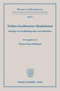 Hoffmann |  Fichtes »Geschlossener Handelsstaat« | Buch |  Sack Fachmedien