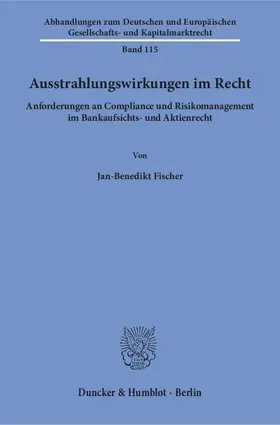 Fischer |  Ausstrahlungswirkungen im Recht | Buch |  Sack Fachmedien