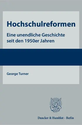 Turner |  Hochschulreformen | Buch |  Sack Fachmedien