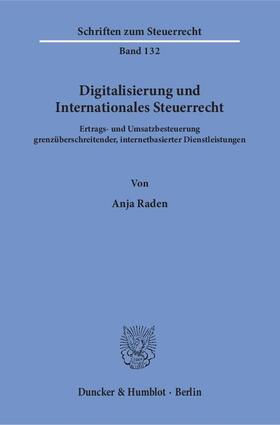 Raden | Raden, A: Digitalisierung und Internationales Steuerrecht | Buch | sack.de