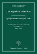 Schmitt / Walter |  Der Begriff des Politischen | Buch |  Sack Fachmedien