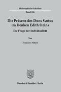 Alfieri |  Alfieri, F: Präsenz des Duns Scotus im Denken Edith Steins | Buch |  Sack Fachmedien