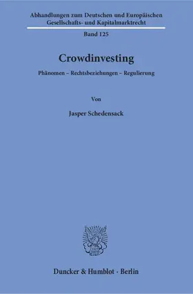 Schedensack |  Crowdinvesting | Buch |  Sack Fachmedien