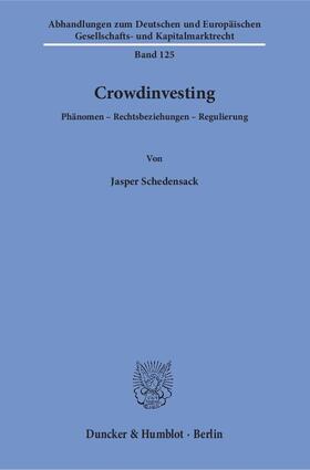 Schedensack | Schedensack, J: Crowdinvesting. | Buch | 978-3-428-15512-5 | sack.de