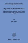 Paschke |  Digitale Gerichtsöffentlichkeit | Buch |  Sack Fachmedien