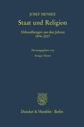 Isensee / Hense |  Staat und Religion. | Buch |  Sack Fachmedien