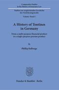 Hellwege |  Hellwege, P: History of Tontines in Germany | Buch |  Sack Fachmedien