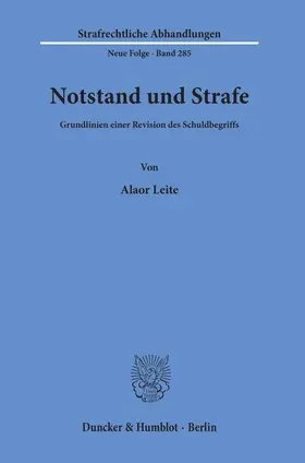 Leite | Notstand und Strafe | Buch | 978-3-428-15640-5 | www.sack.de