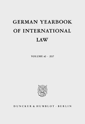 Arnauld / Decken / Matz-Lück |  German Yearbook of International Law - Jahrbuch für Internationales Recht. | Buch |  Sack Fachmedien