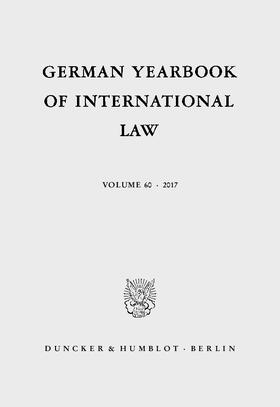 Arnauld / Decken / Matz-Lück | German Yearbook of International Law / Jahrbuch für Internationales Recht | Buch | sack.de