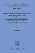 Loose |  Der grenzüberschreitende Formwechsel von Kapitalgesellschaften. | Buch |  Sack Fachmedien