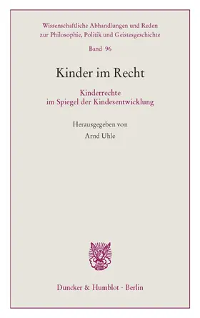 Uhle |  Kinder im Recht. | Buch |  Sack Fachmedien