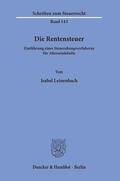 Leinenbach |  Leinenbach, I: Rentensteuer | Buch |  Sack Fachmedien
