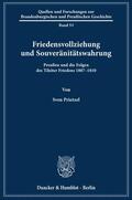Prietzel |  Prietzel, S: Friedensvollziehung und Souveränitätswahrung | Buch |  Sack Fachmedien