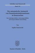 Schurowski |  Schurowski, S: Automatische Austausch von Finanzkonteninf. | Buch |  Sack Fachmedien