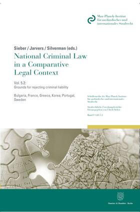 Sieber / Silverman / Jarvers | National Criminal Law in a Comparative Legal Context. | Buch | 978-3-428-15880-5 | sack.de