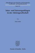 Grobe |  Grobe, T: Inter- und Intraorganklagen/Aktiengesellschaft | Buch |  Sack Fachmedien