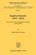 Schulz-Nieswandt |  Siegfried Katterle (1933-2019) | Buch |  Sack Fachmedien