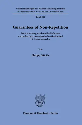 Stöckle |  Guarantees of Non-Repetition. | Buch |  Sack Fachmedien
