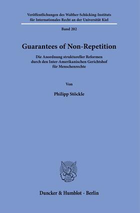 Stöckle | Guarantees of Non-Repetition. | Buch | 978-3-428-15899-7 | sack.de