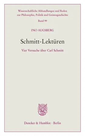 Augsberg | Schmitt-Lektüren. | Buch | 978-3-428-15912-3 | sack.de