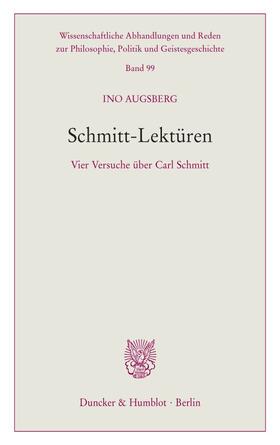 Augsberg | Augsberg, I: Schmitt-Lektüren | Buch | 978-3-428-15912-3 | sack.de