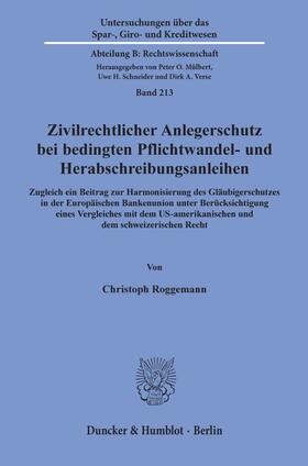 Roggemann | Roggemann, C: Zivilrechtlicher Anlegerschutz | Buch | 978-3-428-15930-7 | sack.de