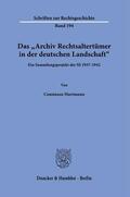 Hartmann |  Hartmann, C: »Archiv Rechtsaltertüme / deutschen Landschaft" | Buch |  Sack Fachmedien