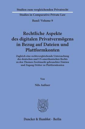 Außner | Außner, N: Rechtliche Aspekte des digitalen Privatvermögens | Buch | 978-3-428-15976-5 | sack.de