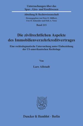 Allstadt | Die zivilrechtlichen Aspekte des Immobilienverzehrkreditvertrages | Buch | 978-3-428-15979-6 | sack.de