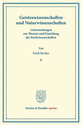 Becher |  Geisteswissenschaften und Naturwissenschaften | Buch |  Sack Fachmedien