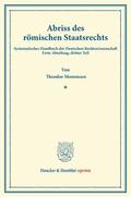 Mommsen / Binding |  Abriss des römischen Staatsrechts | Buch |  Sack Fachmedien
