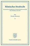Mommsen / Binding |  Römisches Strafrecht | Buch |  Sack Fachmedien