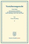Ehrenberg / Binding |  Versicherungsrecht | Buch |  Sack Fachmedien