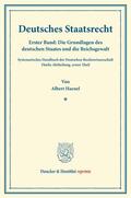 Haenel / Binding |  Deutsches Staatsrecht | Buch |  Sack Fachmedien