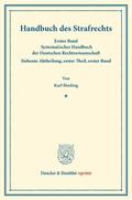 Binding |  Handbuch des Strafrechts | Buch |  Sack Fachmedien