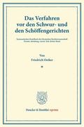 Oetker / Binding |  Das Verfahren vor den Schwur- und den Schöffengerichten. | Buch |  Sack Fachmedien