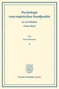 Brentano |  Psychologie vom empirischen Standpunkte | Buch |  Sack Fachmedien