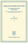 Leonhard / Binding |  Besonderes Schuldrecht des BGB | Buch |  Sack Fachmedien