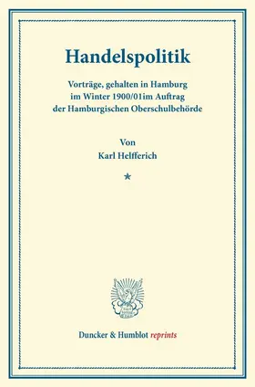 Helfferich |  Handelspolitik | Buch |  Sack Fachmedien