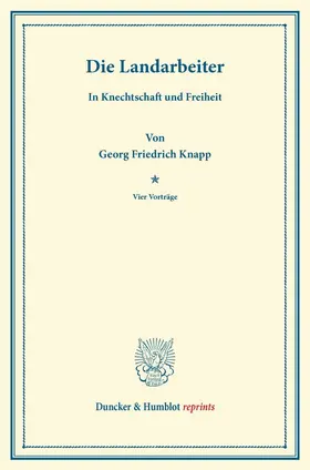 Knapp |  Die Landarbeiter | Buch |  Sack Fachmedien