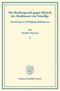 Niemeyer |  Der Rechtsspruch gegen Shylock im »Kaufmann von Venedig«. | Buch |  Sack Fachmedien