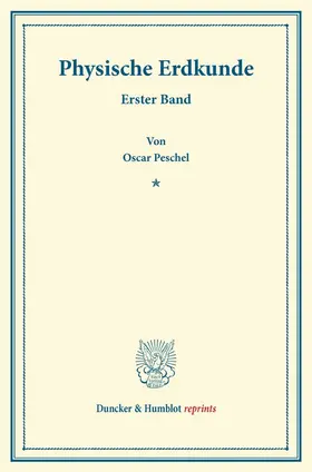 Peschel / Leipoldt |  Physische Erdkunde. | Buch |  Sack Fachmedien