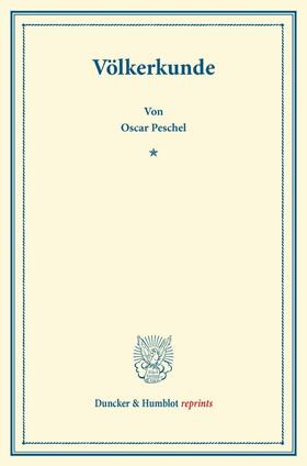 Peschel | Völkerkunde | Buch | 978-3-428-16743-2 | sack.de