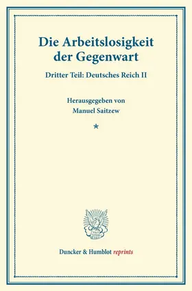 Saitzew |  Die Arbeitslosigkeit der Gegenwart. | Buch |  Sack Fachmedien
