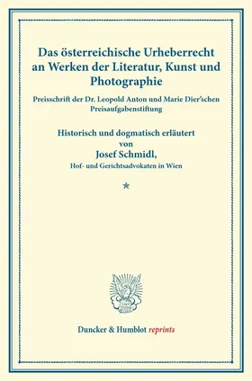 Schmidl |  Das österreichische Urheberrecht | Buch |  Sack Fachmedien